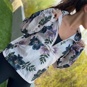 Floral windbreaker